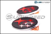 Sticker Fab Front and Rear 3D Carbon Emblem Overlay - 2017-2018 Forester