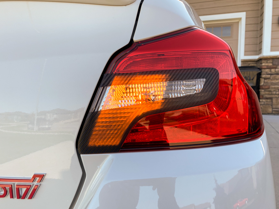 Sticker Fab Special Edition Dark Smoke Carbon Fiber C-Cut Tail Light Overlays
