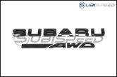 Subaru OEM Black Symmetrical AWD Badge - Universal