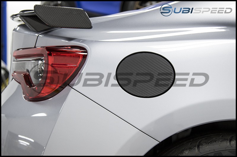 3D Carbon Fiber Vinyl Fuel Door Overlay