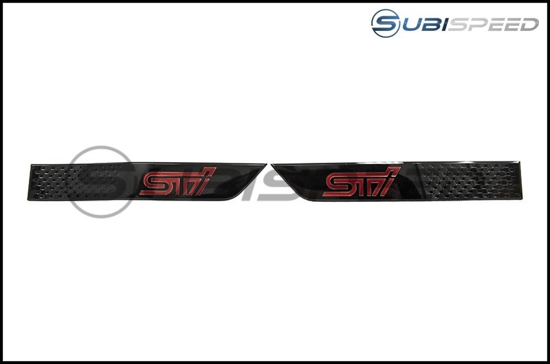 STI Hyperblue Edition Black OEM Fender Emblems - 2015+ STI