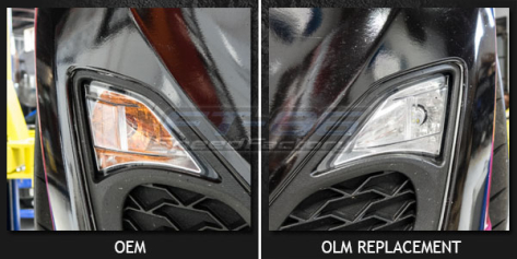OLM Switchback Amber / White Turn Signal and Parking Light Bulb