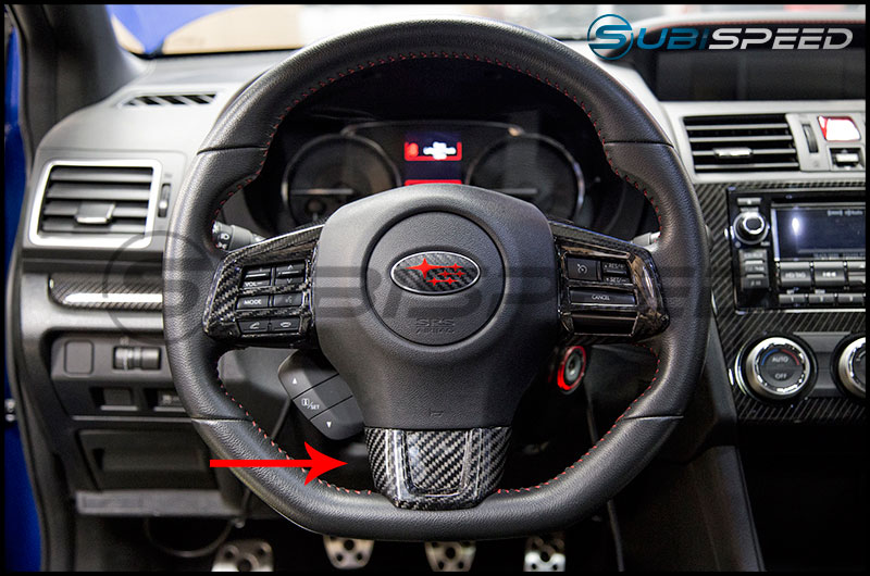 OLM LE Dry Carbon Fiber Lower Steering Wheel Cover