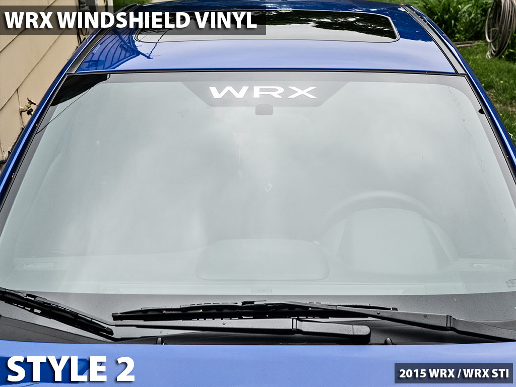 WRX and STI Windshield Vinyl (various styles) 2015+ WRX / 2015+ STI
