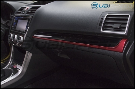 Subaru OEM Red and Piano Black Dash Trim - 2015-2021 Subaru WRX & STI / 2014-2018 Forester / 2013-2017 Crosstrek / 2012-2014 Impreza