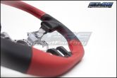 TOM'S Black / Red Leather Steering Wheel - 2013-2016 FR-S / BRZ
