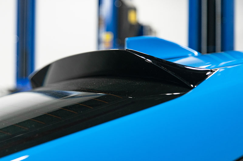 OLM V1 Gloss Black Rear Roof Spoiler installed on 2022 - 2023 Toyota GR86