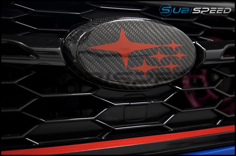 JDMS Front and Rear Carbon Fiber Frameless Emblem Set 20152020 WRX