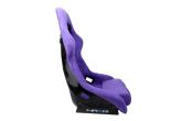 NRG Innovations FRP Bucket Seat PRISMA Edition with pearlized back. All Purple alcantara vegan material. (Large) - Universal
