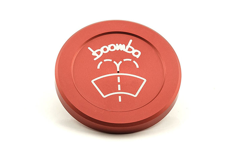 Boomba Racing Windshield Washer Cap Red Subaru WRX 2015+