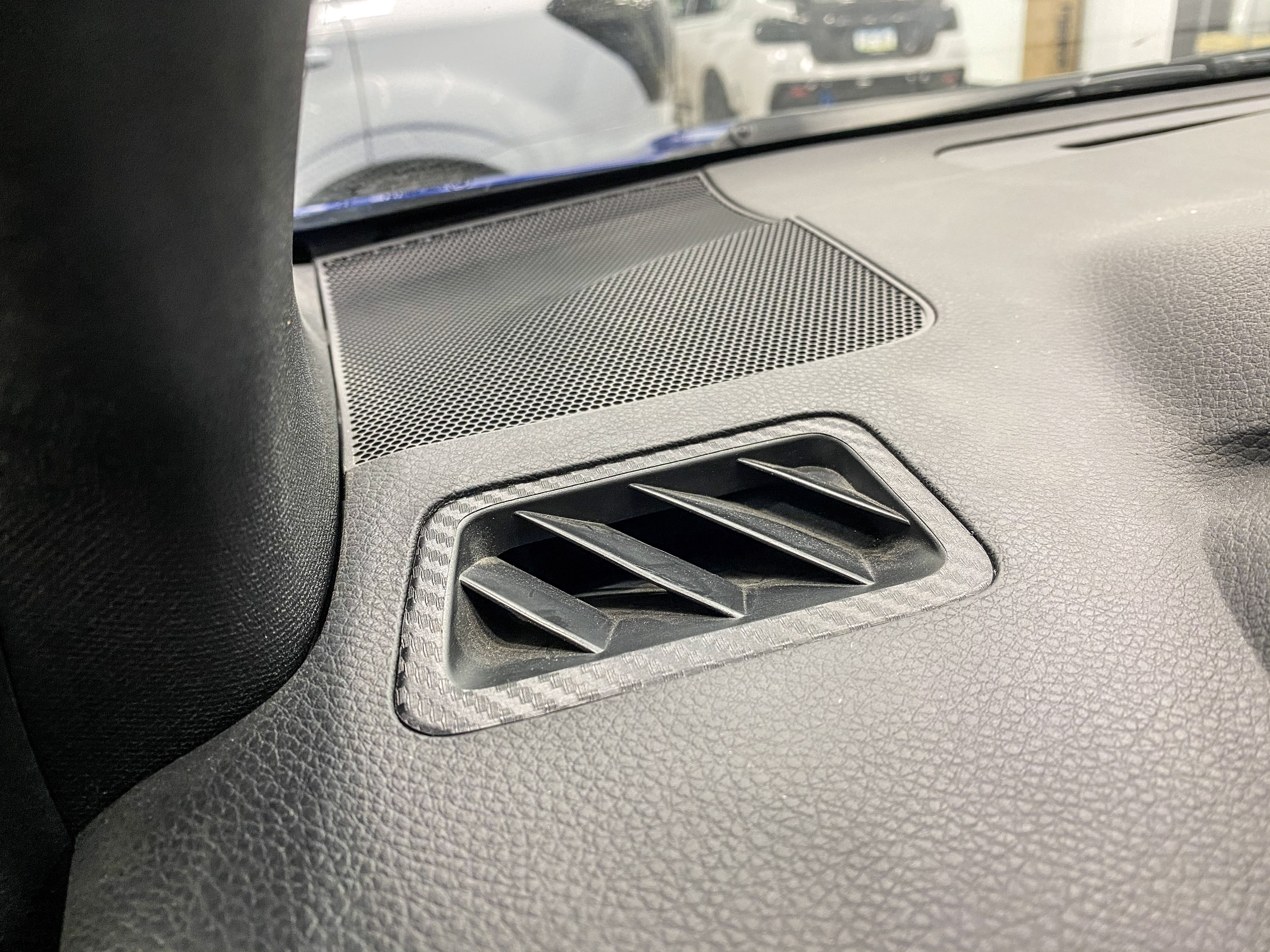 for Subaru WRX STi 2015 2016 2017 ABS Carbon Interior Rear Air Vent Panel Trim