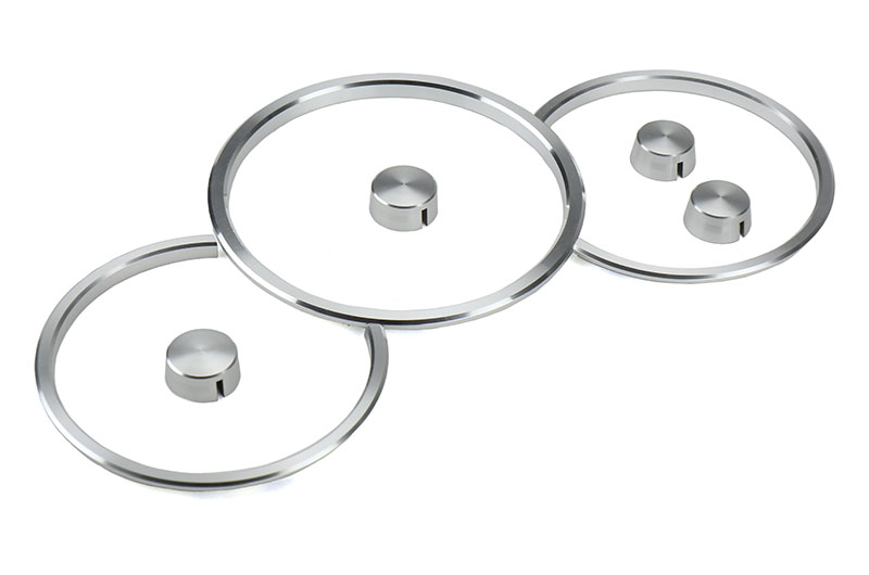 RSP Speedometer Rings and Needle Covers Silver