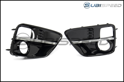 Subispeed JDM WRX S4 Style DRL Fog Light Bezels - 2015-2017 WRX & STI