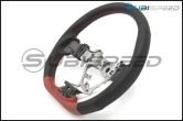DAMD Steering Wheel Black and Red Leather with Red Stitch - 2014-2016 Forester / 2013-2016 Crosstrek