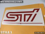 WRX and STI Windshield Vinyl (various styles) - 2015-2020 WRX / 2015-2020 STI