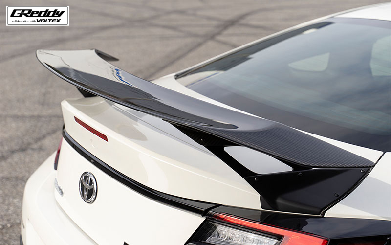 GReddy VOLTEX Side Mount Rear Wing (Wet Carbon)