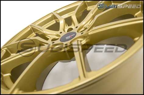 Option Lab R716 Wheels 18x9.5 +35 Top Secret Gold Wheels - 2015+ WRX / 2015+ STI