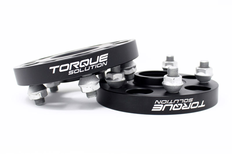 Torque Solution Forged Aluminum Wheel Spacer 5x114.3 20mm Black Pair