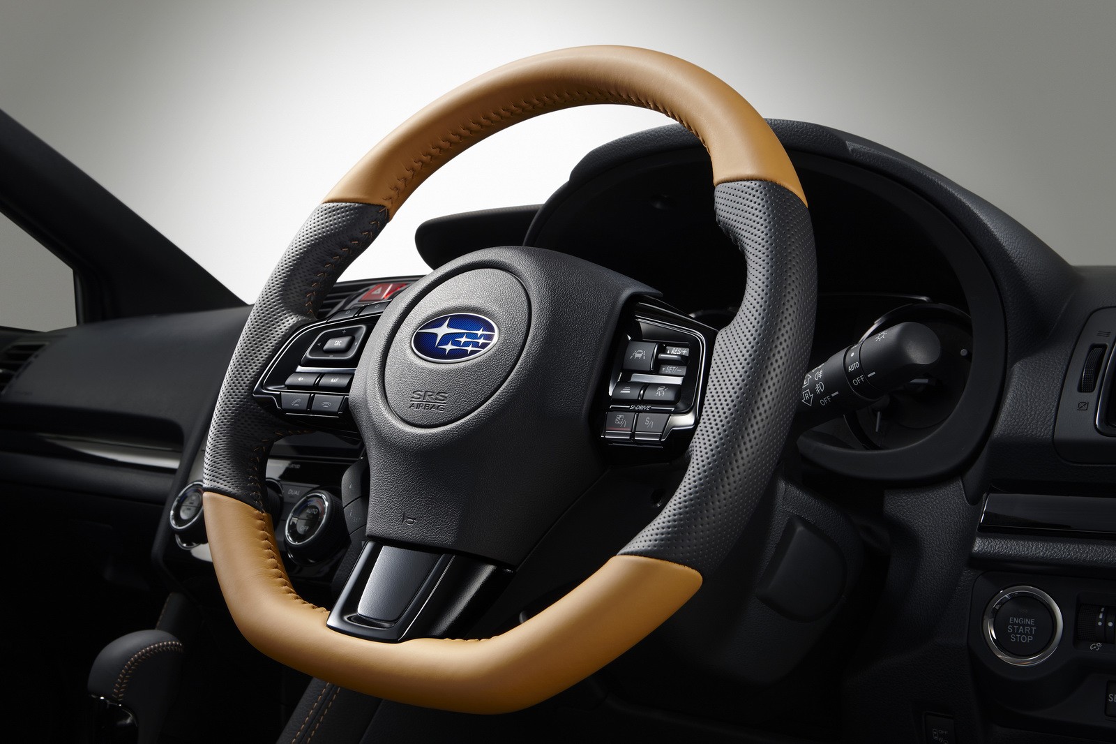 Subaru JDM S4 Sportiva Tan Steering Wheel
