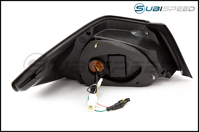 SubiSpeed V2 Tail Light 2015+ WRX / STI Smoked Lens / White Bar