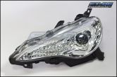 Spec-D Projector Headlight with Chrome Housing Boomerang Style Headlight - 2013-2016 FRS