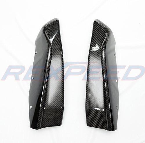 Rexpeed Carbon Fiber Rear Bumper Extensions (STI Style)