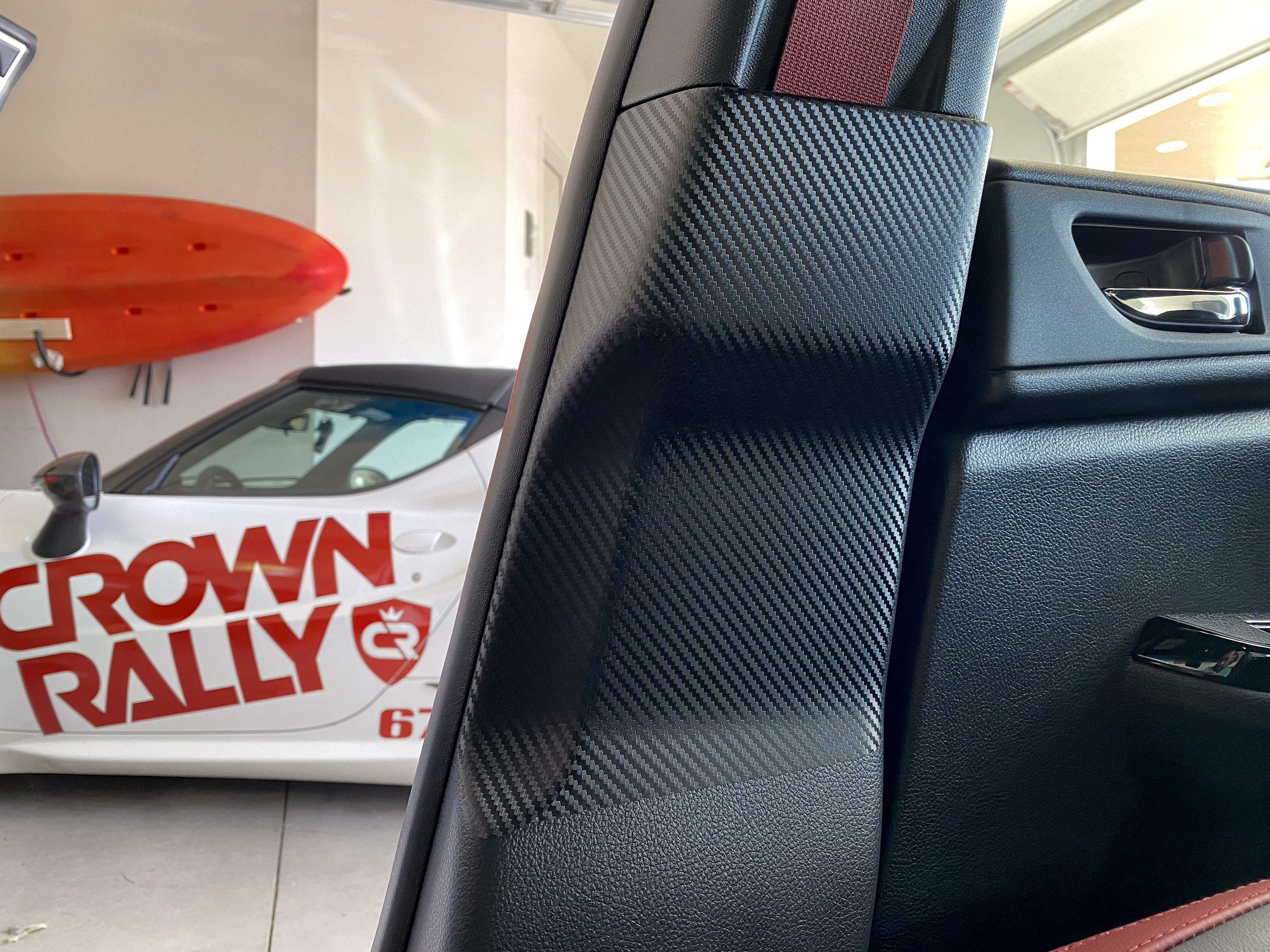 Sticker Fab 3D Carbon Seatbelt / Pillar Panel Protection Kit