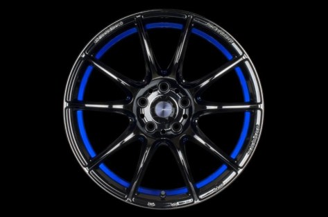 WedsSport SA-25R 18x9.5 +45 Blue Light Chrome II - 2013-2020 FRS / BRZ / 86