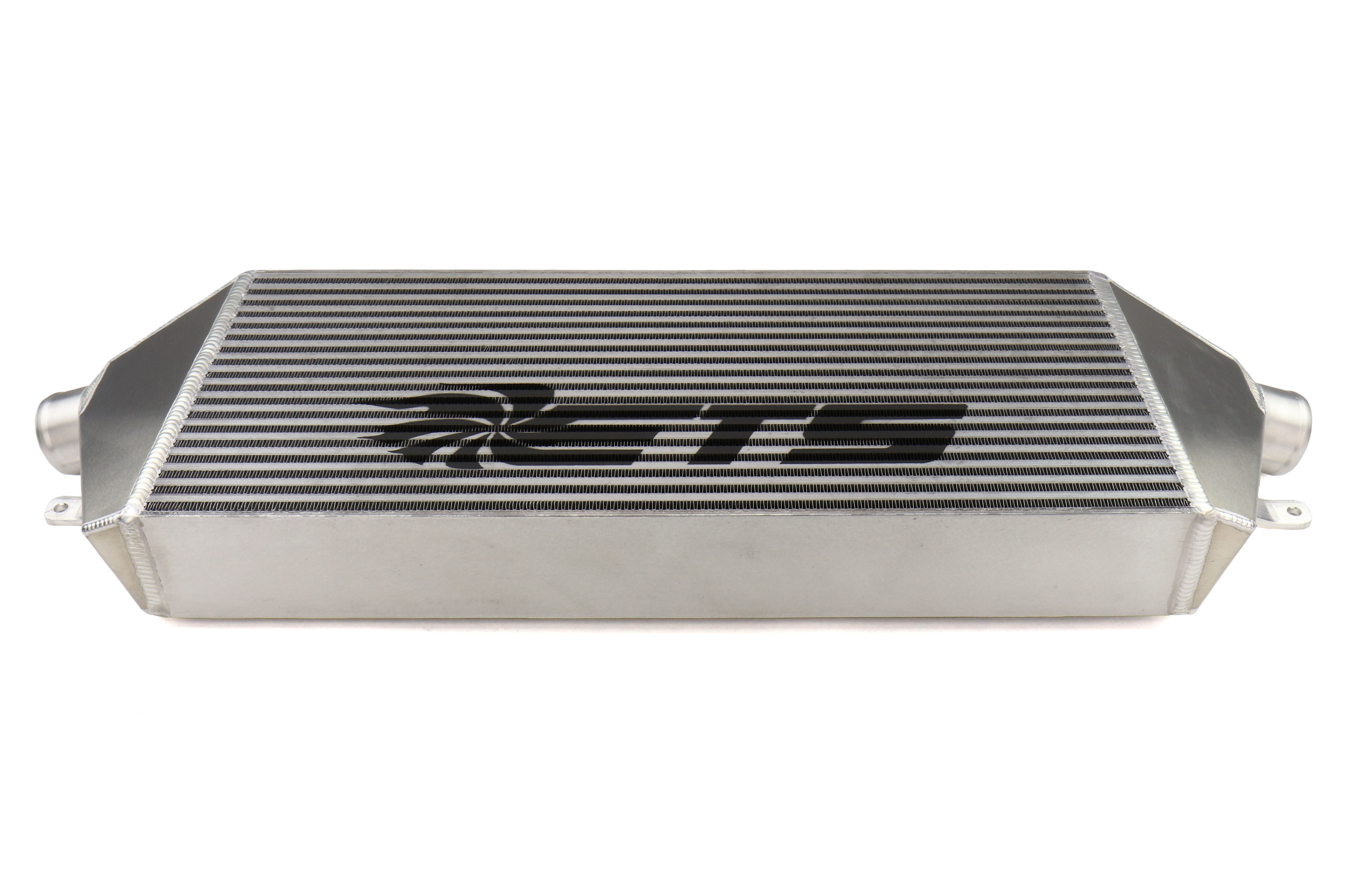 ETS Front Mount Intercooler Silver Core Black Stencil 20082014