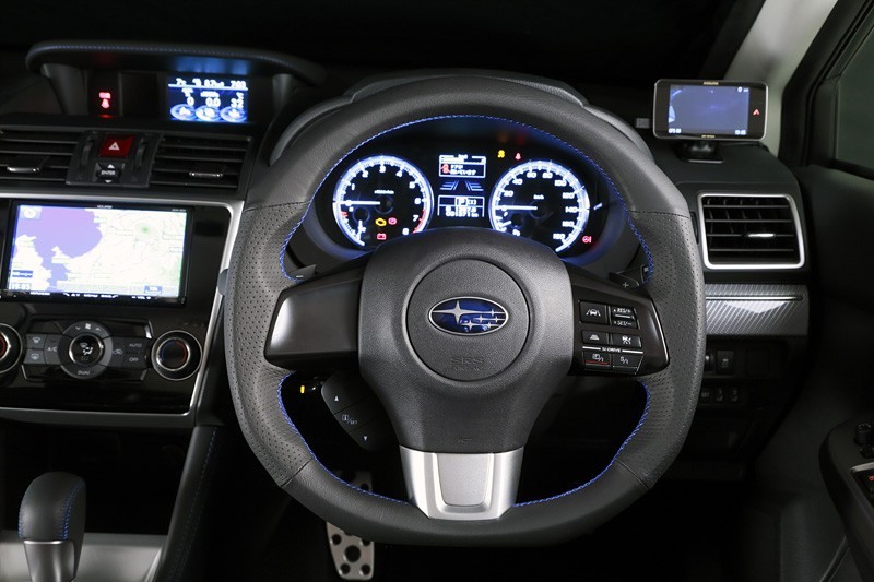 DAMD D Shaped Steering Wheel (Red Stiching)