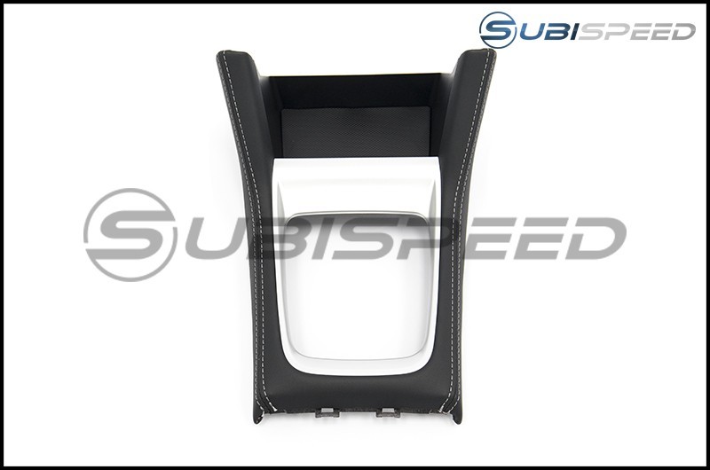 Subaru OEM JDM S4 tS Shifter Console with Silver Stitching