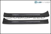 Subaru JDM S4 SporVita Black Etched Door Sills - 2015+ WRX / 2015+ STI