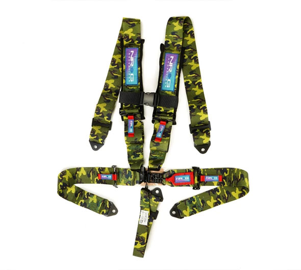 NRG Innovations SFI Seat Belt Harness with Pads and Link Latch