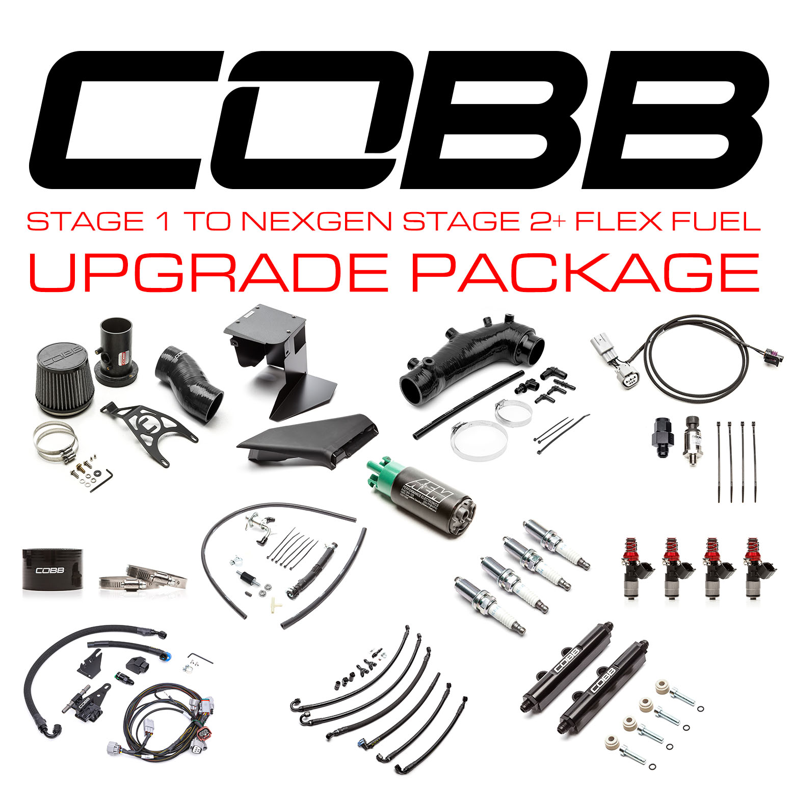 COBB Subaru Stage 1+ to NexGen Stage 2 + Flex Fuel Power Package Upgrade 