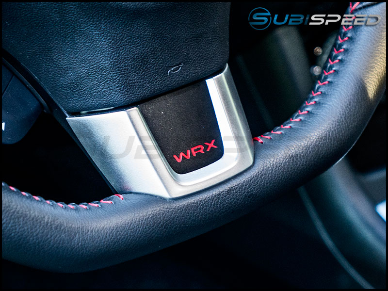 WRX Steering Wheel Inlay (Carbon Fiber Look or Matte Black)