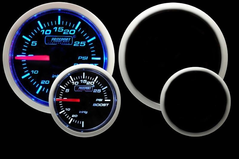 ProSport Electrical Boost Gauge W/ Sender Blue/White 52mm