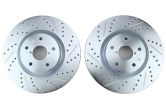 Stoptech C-Tek Sport Drilled and Slotted Front Rotor Pair - 2015-2017 Subaru STI
