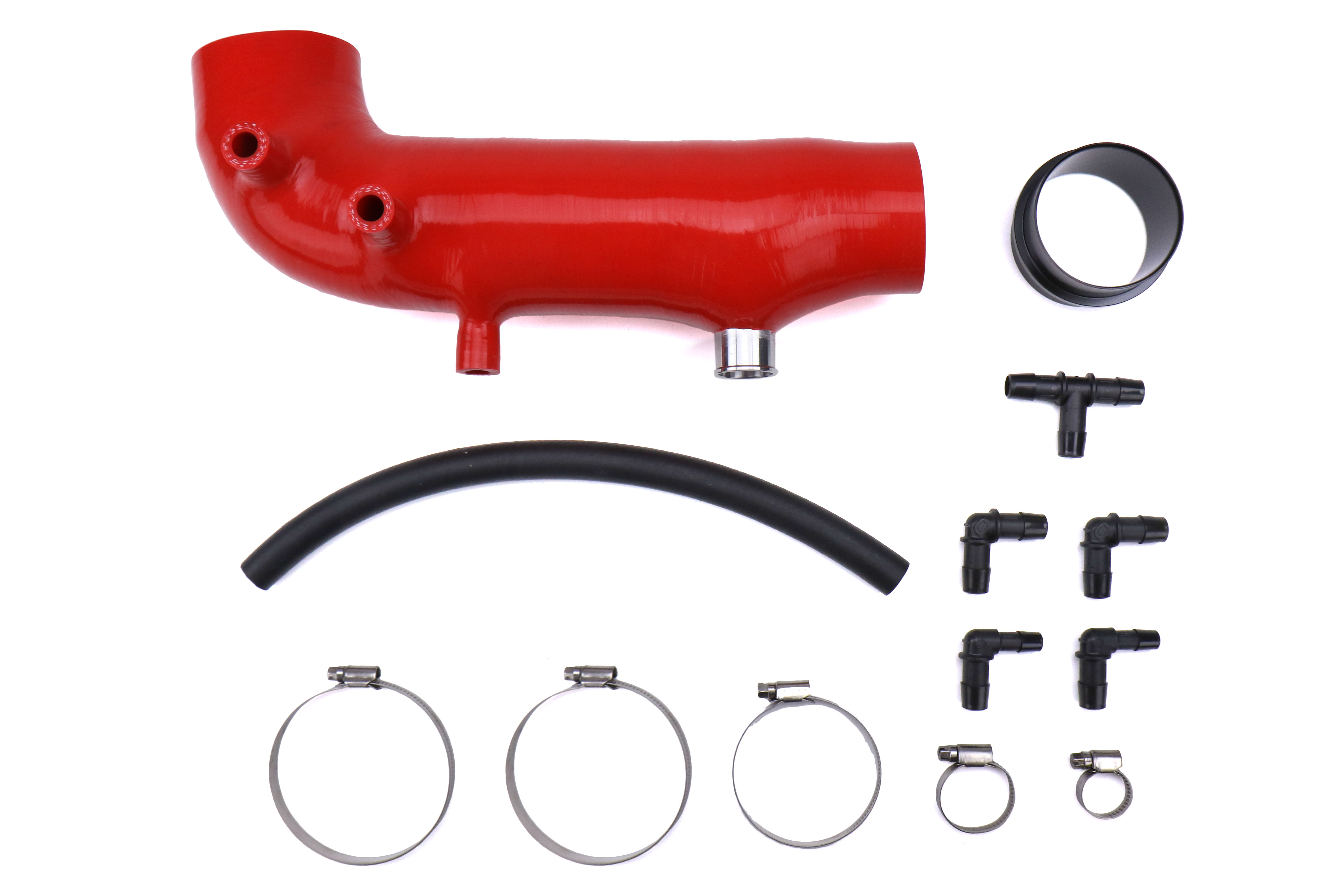 Torque Solution Turbo Inlet Hose Red