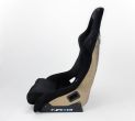 NRG Innovations FRP Bucket Seat ULTRA Edition with peralized back, Black alcantara - Universal