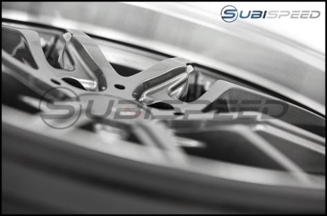 Option Lab S718 19x9.5 +35mm Nightfall Grey w/ Machined Lip - 2015+ WRX / 2015+ STI