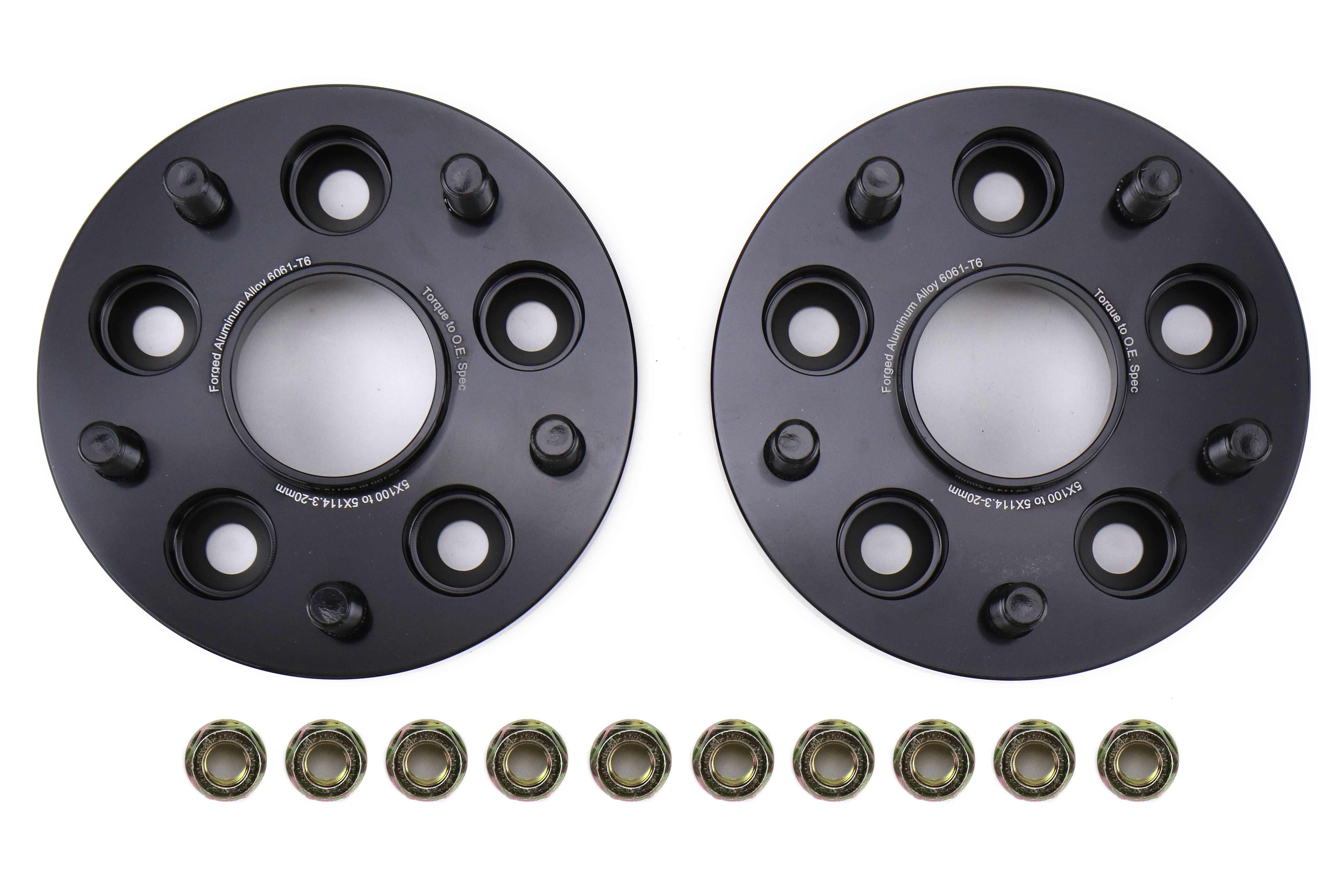 FactionFab Subaru 5X100 to 5X114.3 20mm Wheel Spacer Conversion Set