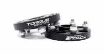 Torque Solution Forged Aluminum Wheel Spacer 5x114.3 20mm Black Pair - 2015-2021 Subaru WRX & STI
