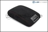 JDM Station Alcantara Style Extended OEM Arm Rest Cover with Red Stitching - 2015+ WRX / 2015+ STI
