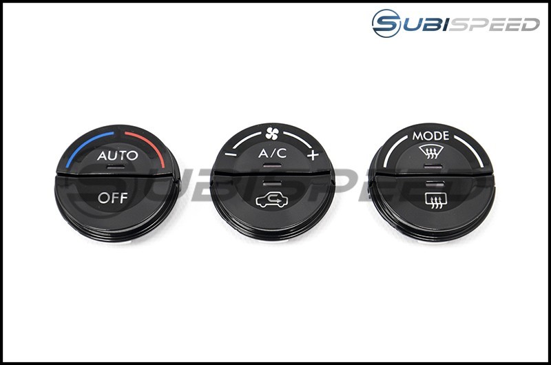 Subaru OEM Single Climate Piano Black Knob Filler Panels