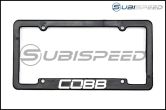 New Cobb Black License Plate Frame - Universal