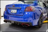 OLM Gloss Black Exhaust Finishers with Red Line - 2015+ WRX / 2015+ STI