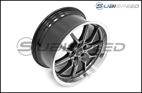 Option Lab S718 19x9.5 +35mm Nightfall Grey w/ Machined Lip - 2015+ WRX / 2015+ STI