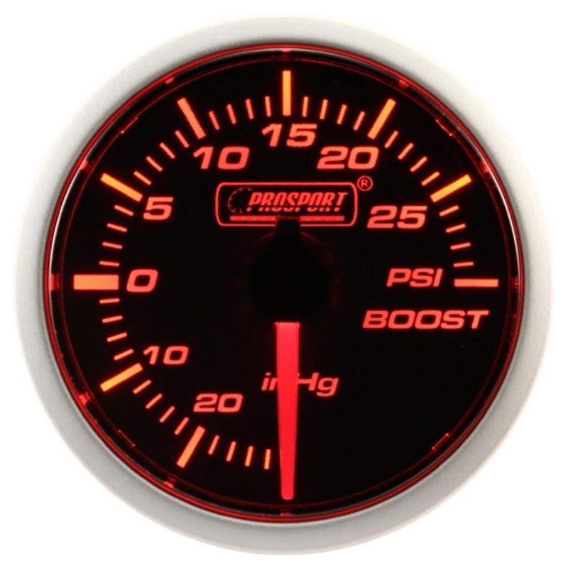 ProSport Mechanical Boost Gauge Amber/White 52mm UniversalSubispeed