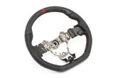 FactionFab Steering Wheel Carbon Top/Bottom with Leather Sides - 2015+ WRX / 2015+ STI