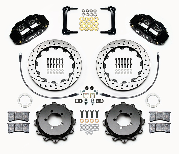 Wilwood FNSL6R Rear Brake Kit 12.88in Drilled/Slotted Rotors